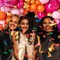 137Pcs Pink and Orange Balloons Garland Arch Kit with Stars - 5 10 12 18 inch Hot Pink Light Pink Orange Gold Latex Balloons for Birthday Baby Shower Graduation Tropical Party Decorations